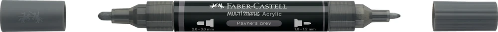Akrilinis žymeklis Faber-Castell Multimark SP, tamsiai mėlyna-pilka spalva 181