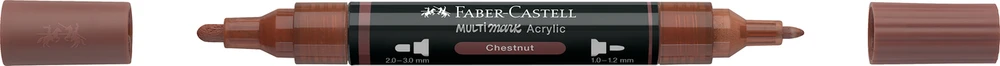Akrilinis žymeklis Faber-Castell Multimark SP, kaštono spalva 378
