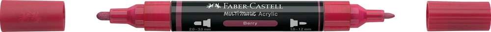 Akrilinis žymeklis Faber-Castell Multimark SP, vyšnių spalva 433