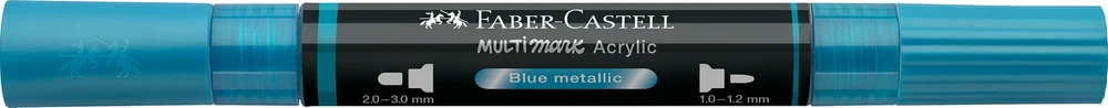 Akrilinis žymeklis Faber-Castell Multimark SP, metalinė mėlyna spalva 292