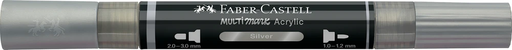 Akrilinis žymeklis Faber-Castell Multimark SP, sidabrinė spalva 251