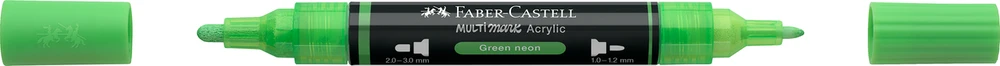 Akrilinis žymeklis Faber-Castell Multimark SP, neoninė žalia spalva 257