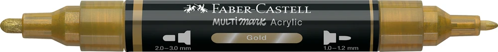 Akrilinis žymeklis Faber-Castell Multimark SP, auksinė spalva 250