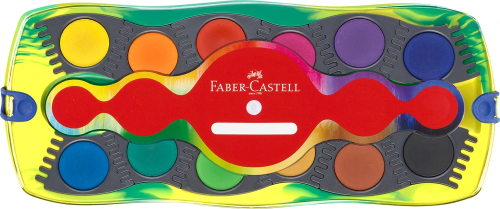 Akvarelė Faber-Castell Connector Dinosaurus,12 spalvų