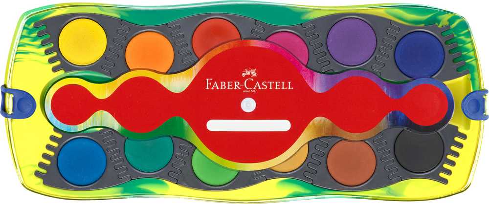 Akvarelė Faber-Castell Connector Dinosaurus,12 spalvų