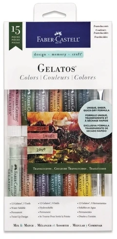 Akvarelinė kreida Faber-Castell,15vnt, įvairių spalvų