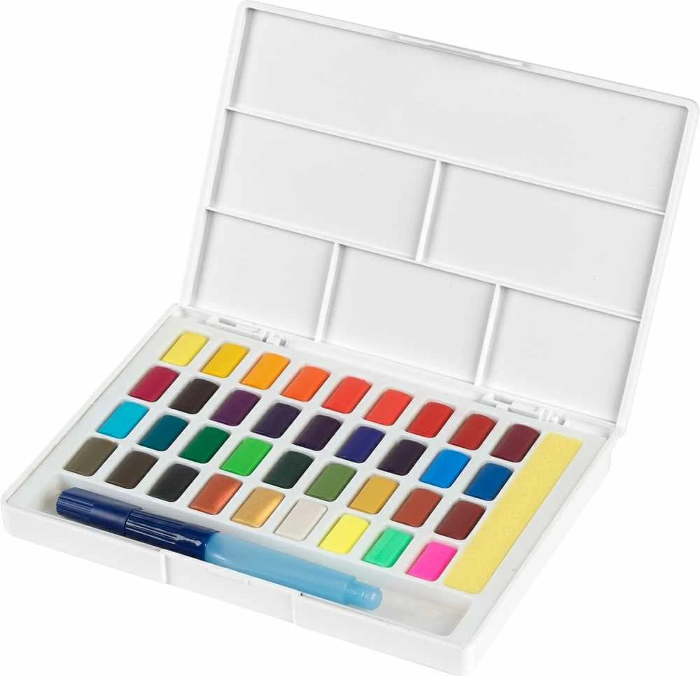 Akvareliniai dažai Faber-Castell Creative Studio, 36 spalvų