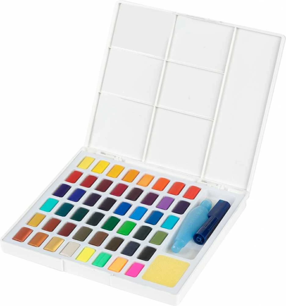 Akvareliniai dažai Faber-Castell Creative Studio, 48 spalvų
