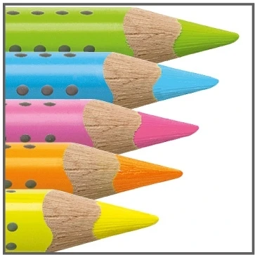 Akvarelinis pieštukas Faber-Castell GRIP Jumbo, 1vnt, neoninės geltonos spalvos