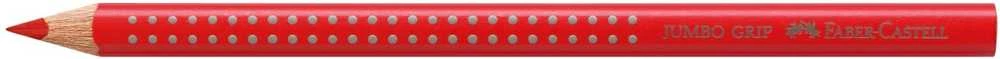 Akvarelinis pieštukas Faber-Castell Grip Jumbo, 1vnt, raudonas