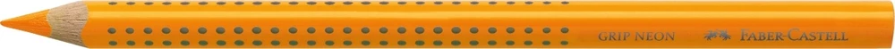 Akvarelinis pieštukas Faber-Castell GRIP Jumbo, 1vnt, neoninės oranžinės spalvos