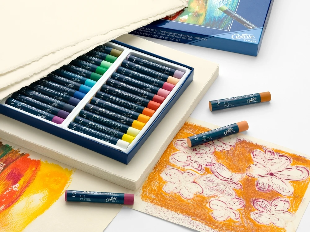 Aliejinės kreidelės Faber-Castell Gofa, 12 spalvų