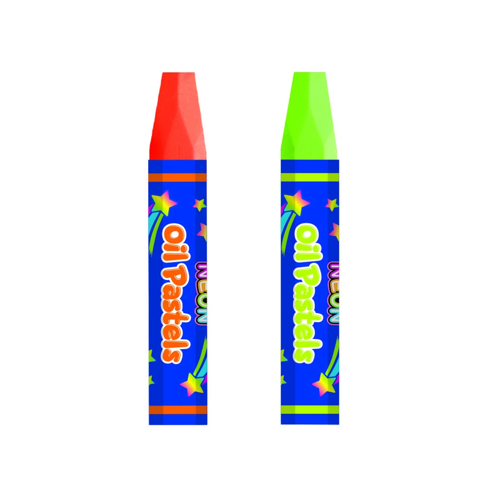 Aliejinės pastelės Keyroad 12 neoninių spalvų