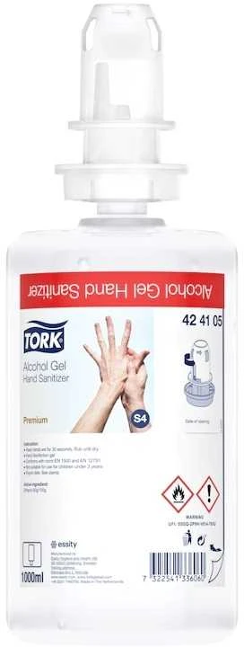 Gelinis rankų dezinfekantas TORK, alkoholinis, S4, 1 vnt., 424105