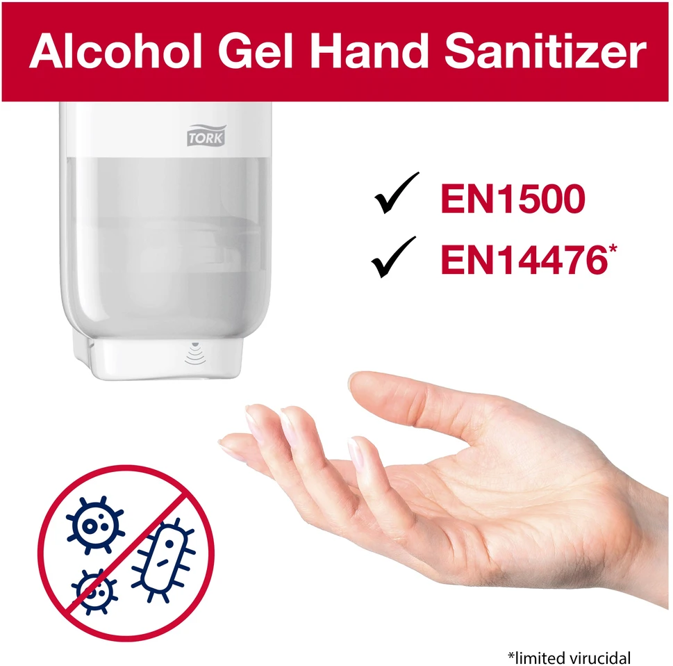 Gelinis rankų dezinfekantas TORK, alkoholinis, S4, 1 vnt., 424105