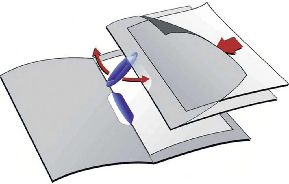 Aplankas su žaliu spaustuku Leitz ColorClip, A4, sega iki 30 lapų, plastikinis, matinis