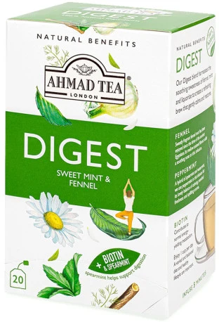 Ahmad Tea Natūrali arbata ''Digest'', vokeliuose, 20 vnt.