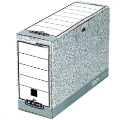 Archyvinė dėžė Fellowes, 100x260x325mm, pilka, ekologiška