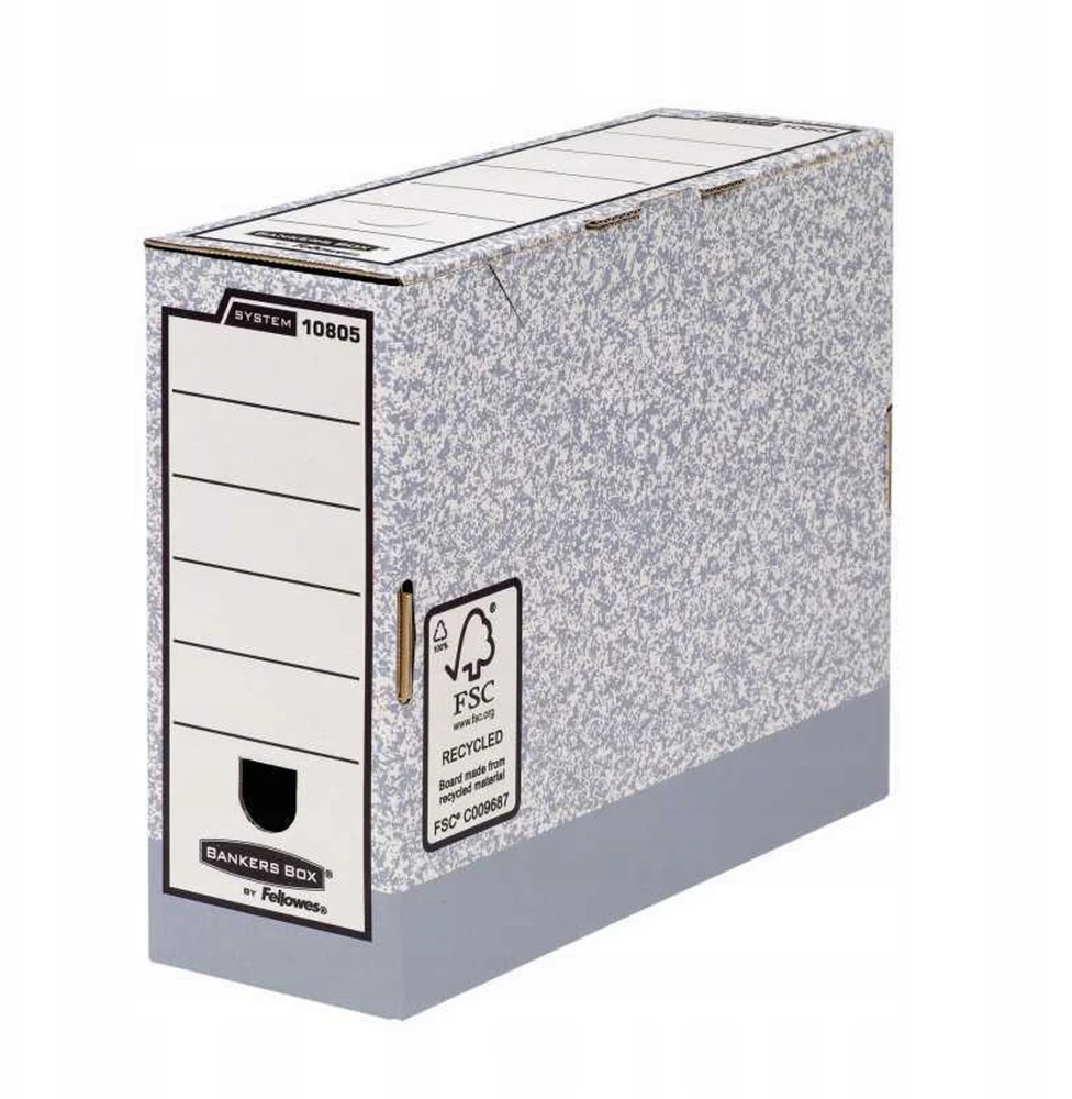 Archyvinė dėžė Fellowes, 100x260x325mm, pilka, ekologiška