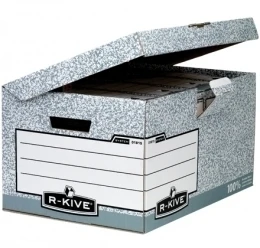 Archyvinė dėžė FELLOWES, 293 x 378 x 545 mm, pilka balta