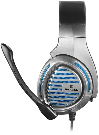 Ausinės REAL-EL GDX-7670 metalo pilkos spalvos