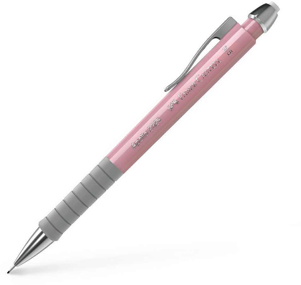 Automatinis pieštukas Faber-Castell Apollo, 0.5mm rožinės spalvos