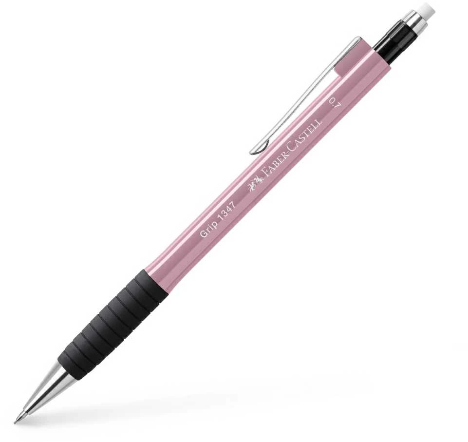 Automatinis pieštukas Faber-Castell Grip 1347, 0.7mm, tamsiai rožinės spalvos