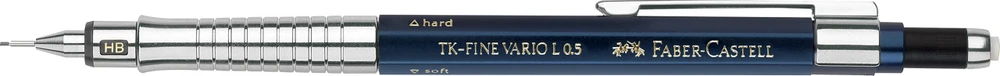 Automatinis pieštukas Faber-Castell TK-FINE VARIO L, 0.5mm, tamsiai mėlynos spalvos