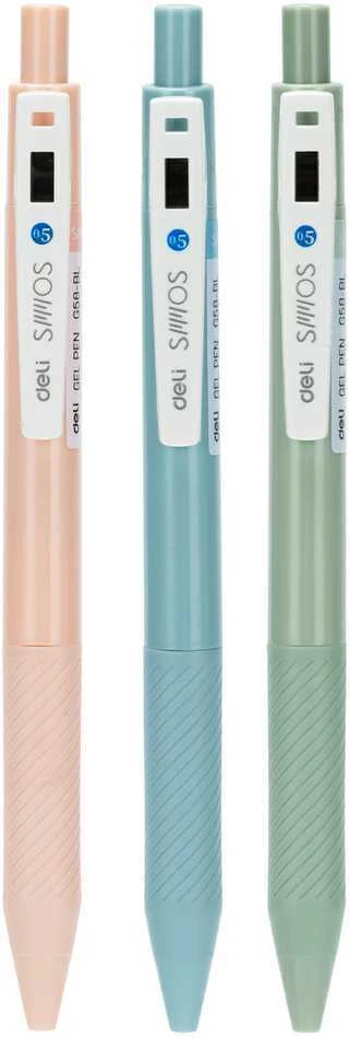 Automatinis rašiklis gelinis DELI SMMOS 0.5mm, mėlynos spalvos