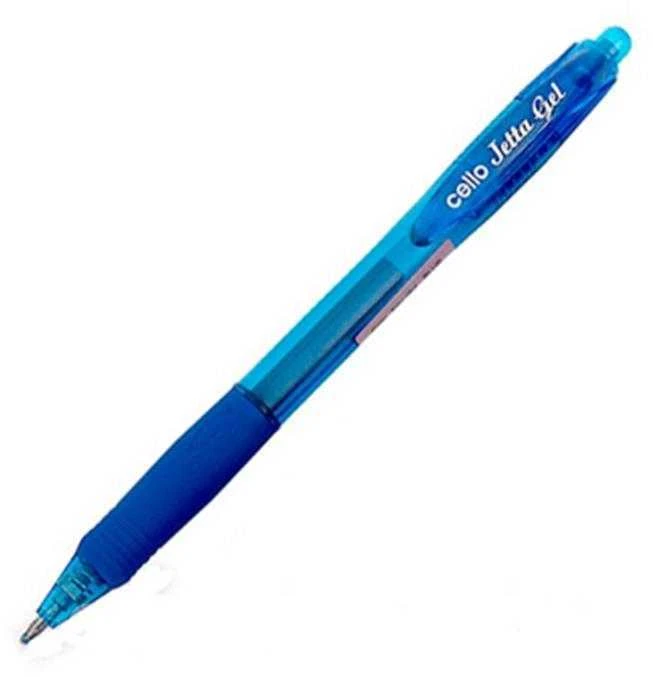 Automatinis tušinukas Cello Jetta Gel, gelinis, 0.7mm, mėlynas
