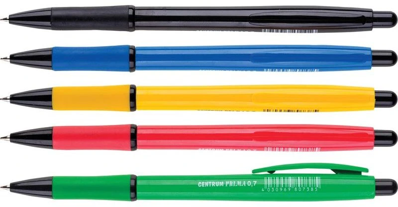 Centrum Tušinukas automatinis Prima, 0.7mm, mėlynas tušas, įvairių spalvų korpusas 1203-460