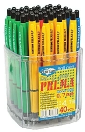 Centrum Tušinukas automatinis Prima, 0.7mm, mėlynas tušas, įvairių spalvų korpusas 1203-460