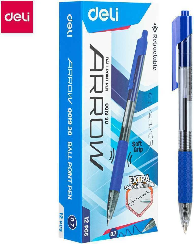 Automatinis tušinukas Deli Q01930 0.7mm mėlynas