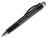 Automatinis tušinukas Faber-Castell Grip Plus Ball 1407, 0,7mm, mėlynos spalvos, juodos spalvos korpusas
