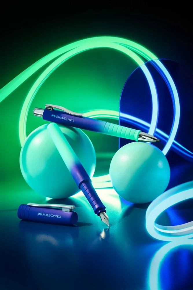 Automatinis tušinukas Faber-Castell Poly Ball Buzzing Mėlyna