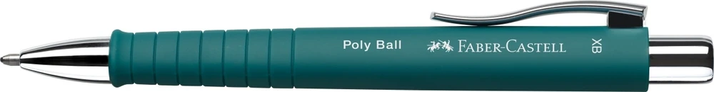 Automatinis tušinukas Faber-Castell PolyBall, XB, 0.6mm, smaragdo žalios spalvos