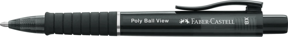 Automatinis tušinukas Faber-Castell PolyBall View, juodos spalvos