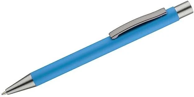 Blue Collection Automatinis tušinukas Goma, metalinis, gumuotas, žydros spalvos