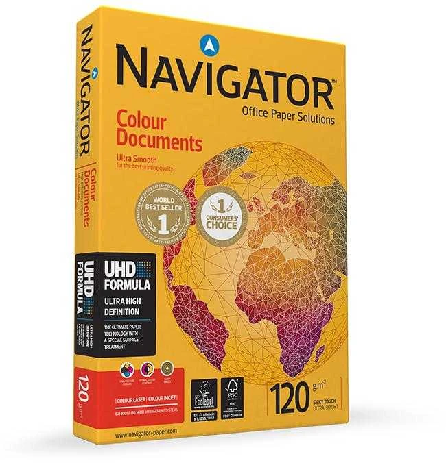Biuro kopijavimo popierius NAVIGATOR Colour Documents, A4, 120gsm, 250 lapų