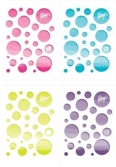Bloknotas College Circles, A4, 50 lapų, linija, klijuotas viršuje, su perforacija
