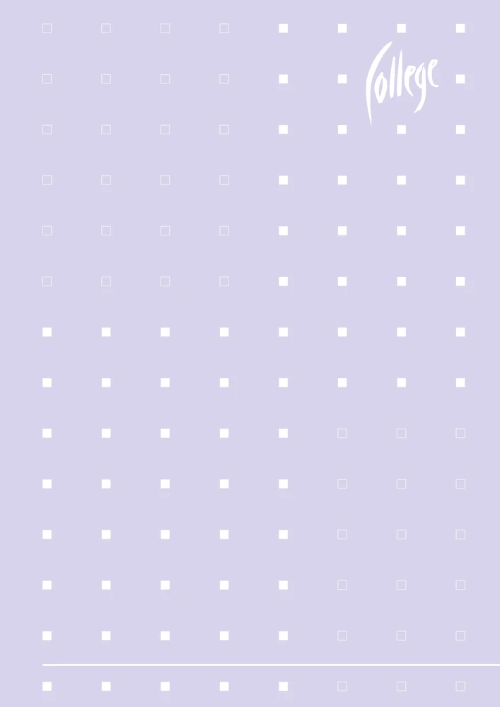 *Bloknotas College Supreme, A4, 96 lapų, langeliais, klijuotas viršuje