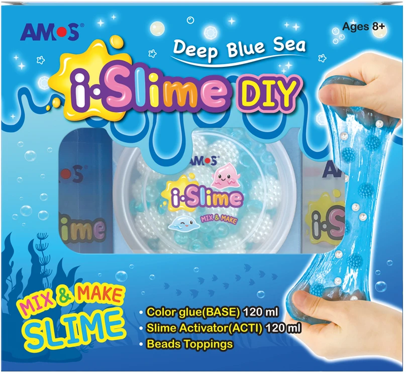 Kūrybinis Slime masės gaminimo rinkinys Amos iSlime Deep Mėlyna Sea