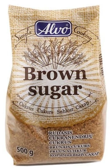 Cukrus ALVO, rudas birus 500g