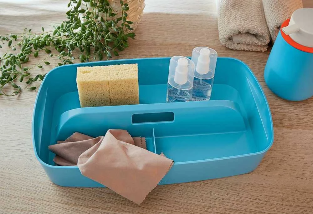 Leitz Daiktadėžė Cosy L:MyBox su skyriais, maža, mėlynos sp.