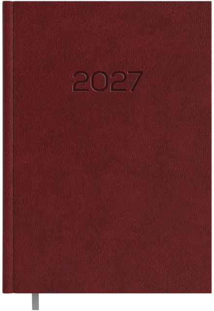 Darbo kalendorius Timer Daytime Baladek 2027 m., A5, PVC viršelis, vyšninės spalvos