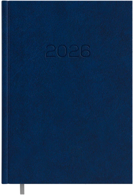 Darbo kalendorius Timer Daytime Baladek 2027 m., A5, PVC viršelis, tamsiai mėlynos spalvos