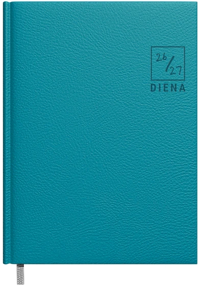 Timer Kalendorius DIENA, turkio sp., 14x19 cm, dirbtinė oda, langeliais