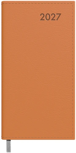 Darbo kalendorius Timer Midi, 85x162mm, oranžinės spalvos
