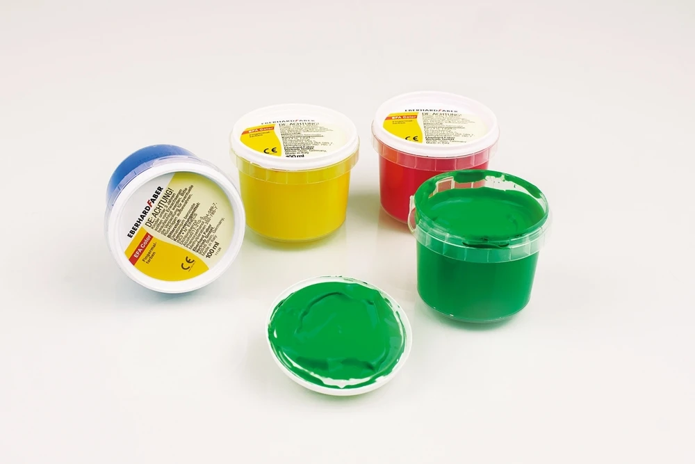 Dažai piešimui pirštais EberhardFaber, 4x100ml