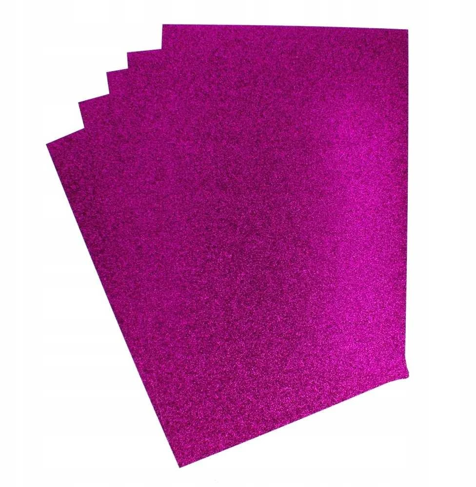Galeria Papieru Dekoratyvinis blizgučių popierius, alyvinis, A4, 5 vnt./pak., 210 g/m2